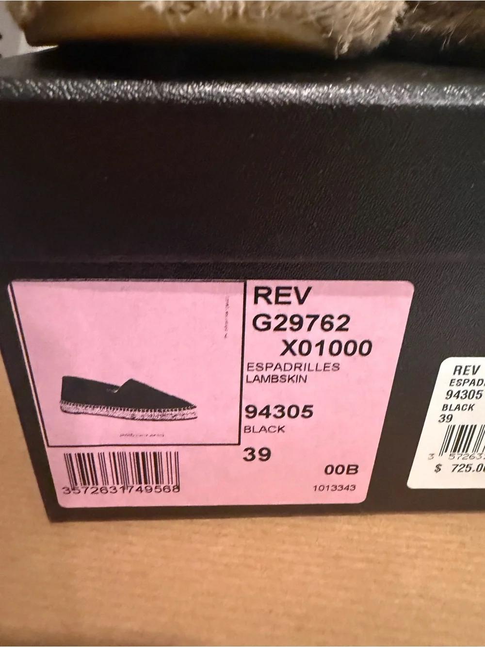 CHANEL Black Leather Espadrille Flats with CC Logo